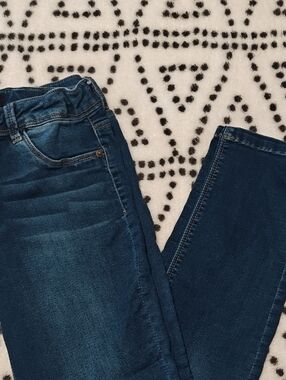 Kids Dark Blue Stretch Denim Jeans